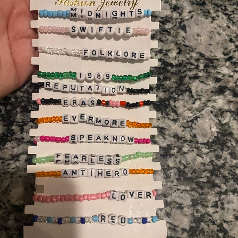 Lot of 12 Rainbow Taylor Swift Era Tour Friendship brackets